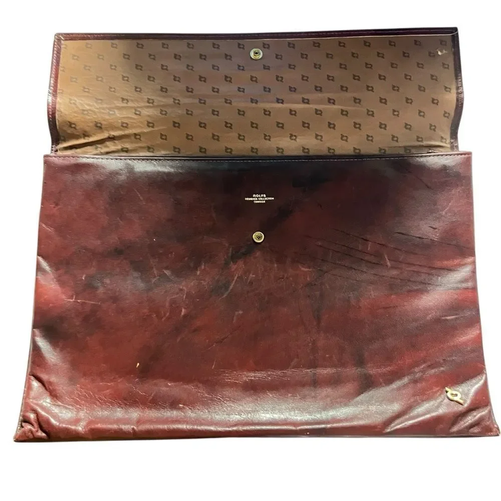 Rolf’s Vintage Cowhide Leather Portfolio Document Case